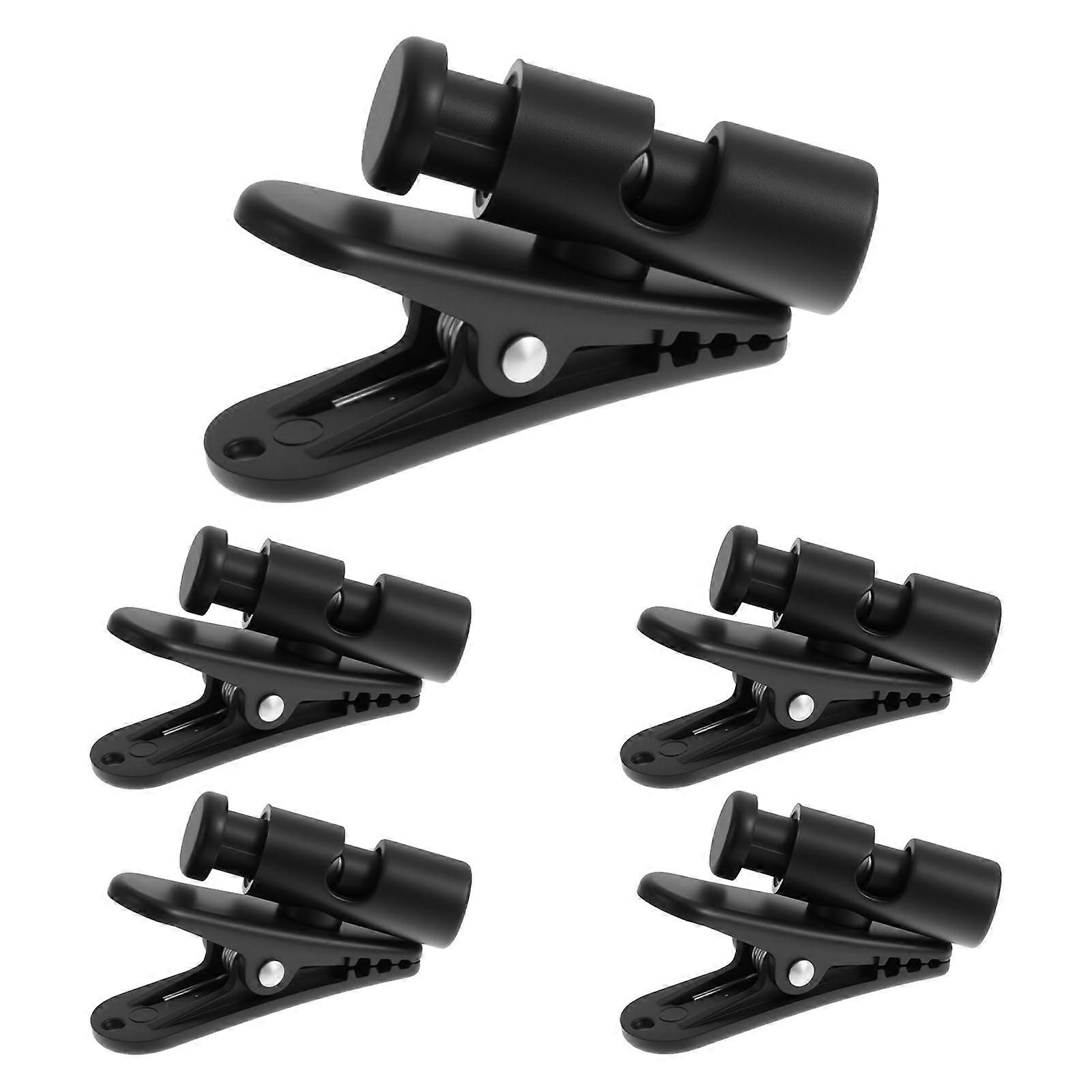 5 Pack Earphone Cable Clip Set for Collar, Secure Headset Wire Holder Clamp for Mic and Earbuds