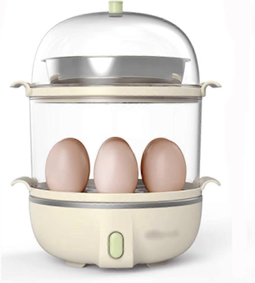 Egg Cooker Double Layer Electric Egg Boiler with Auto ShutOff and AntiScald Handle