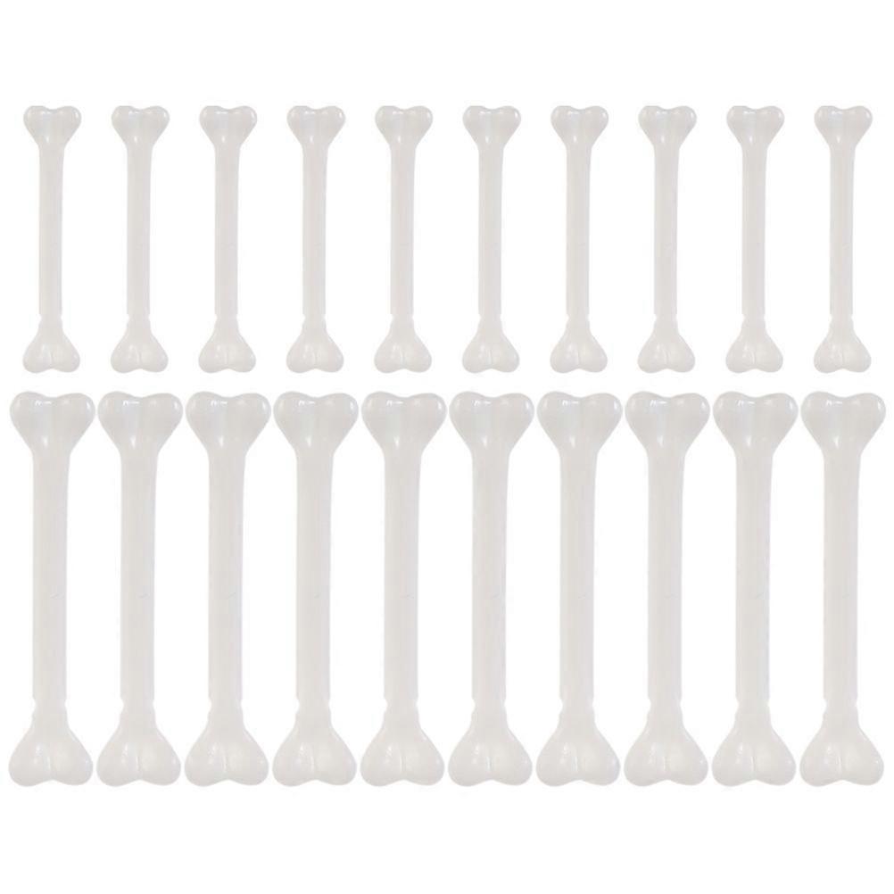 36pcs Halloween Plastic Bones DIY Plastic Bone Human Skeleton Craft Decorative Bones