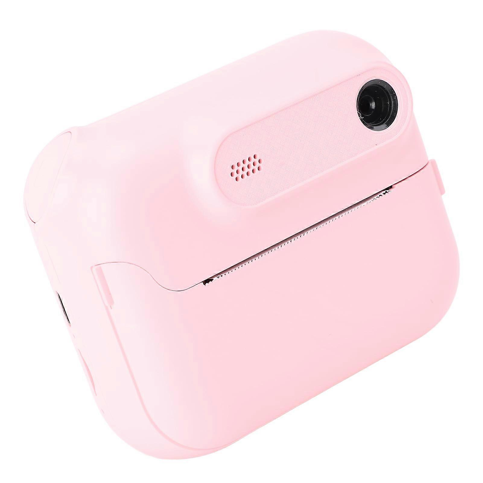 Kids Instant Print Camera 48MP 1080P HD with MP3 Games Frames Filters DIY Photo Gifts Pink