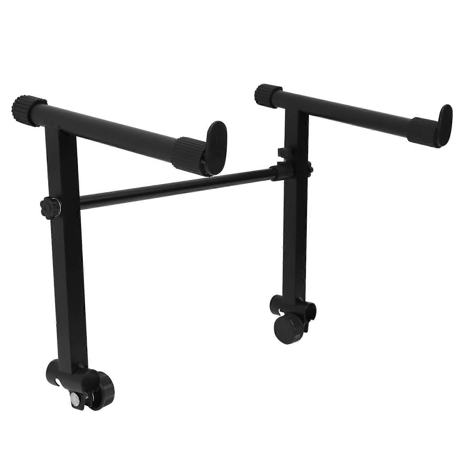 Adjustable Keyboard Stand for Digital Piano with Stable Rubber Feet and Quick Assembly Design
