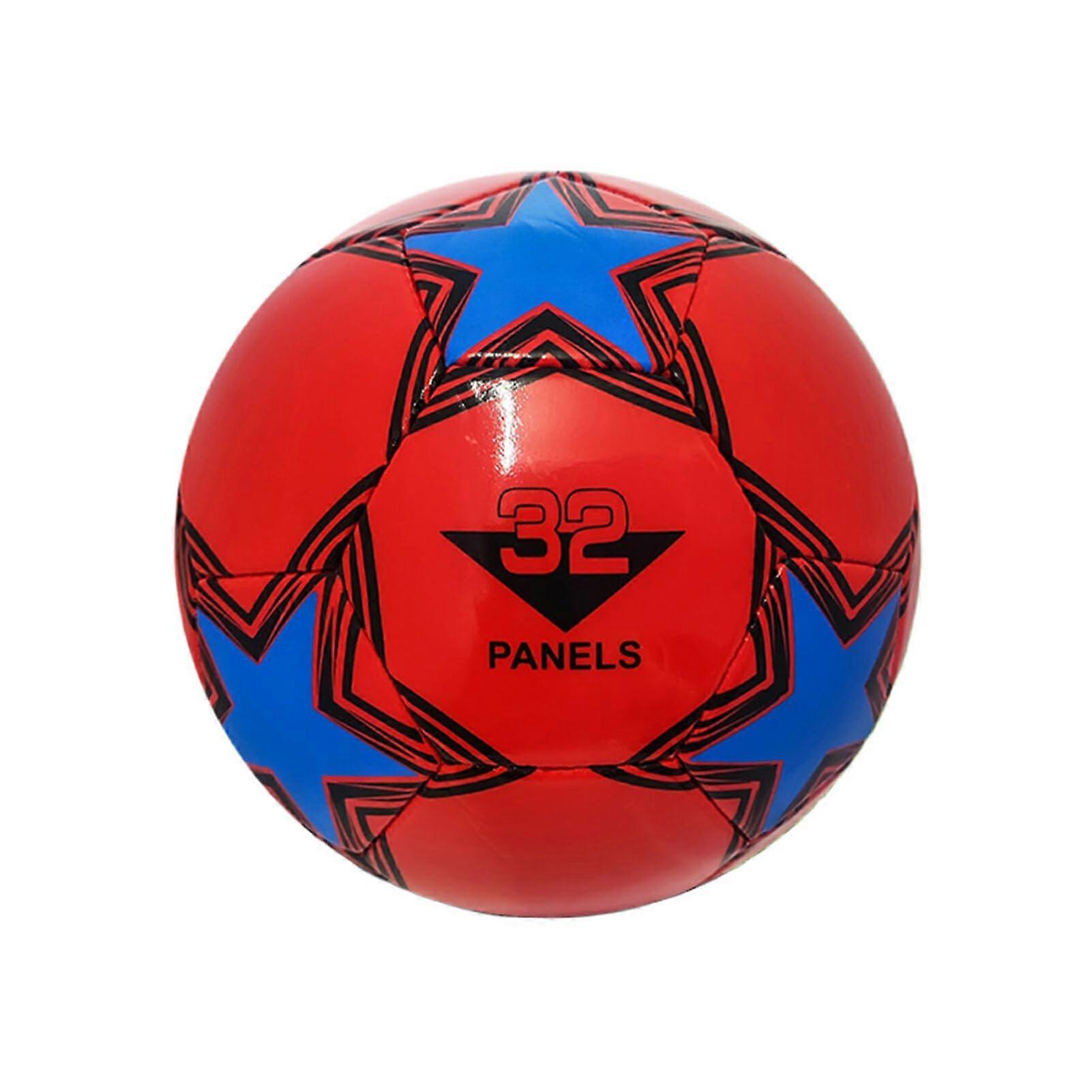 Soccer Ball Size 5 for Training with Enhanced Foot Control and  Kick Elasticity, Red