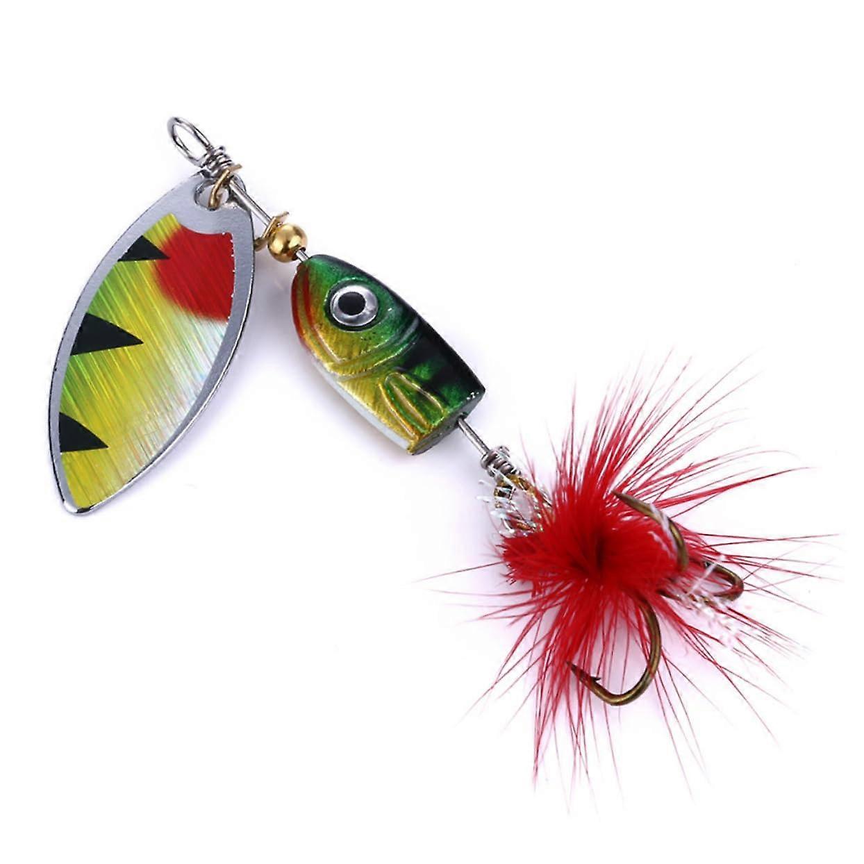 3pcs Fishing Lures Lifelike Fish Shape Sinking Spinner Baits with Durable Hooks for Bass and Carp Ref: 9708