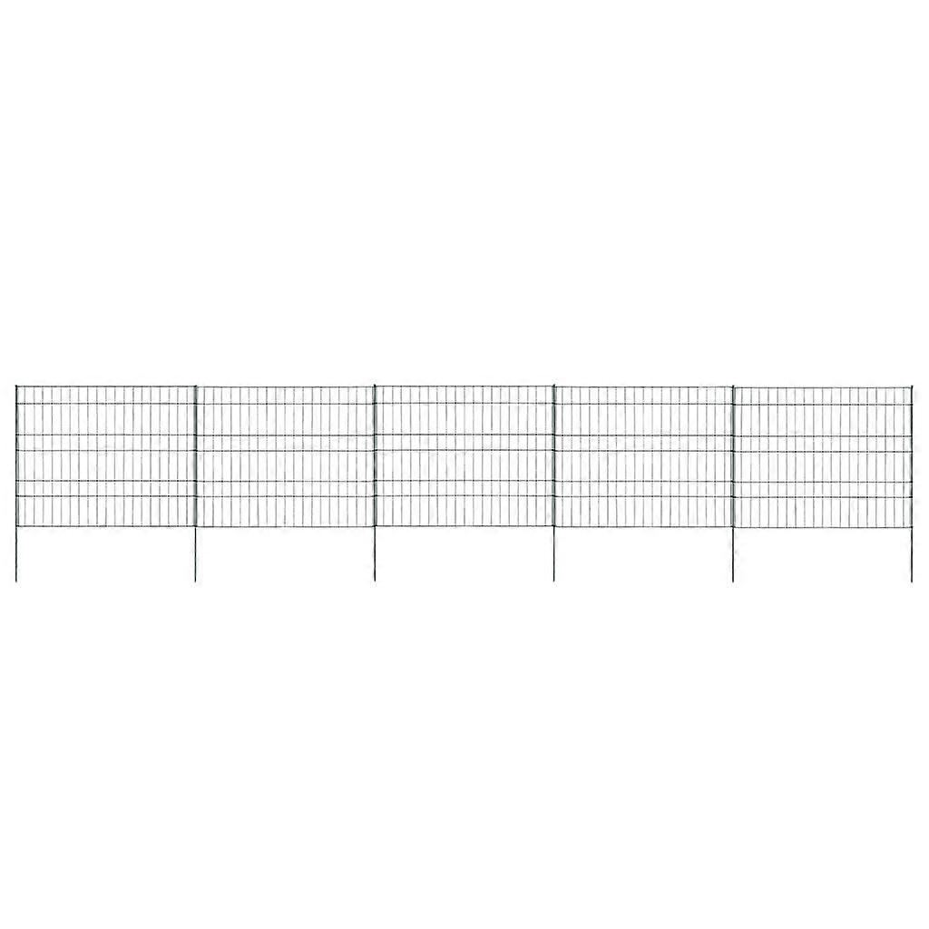 Gartenzaun Set 99,6x79,8 cm Grün