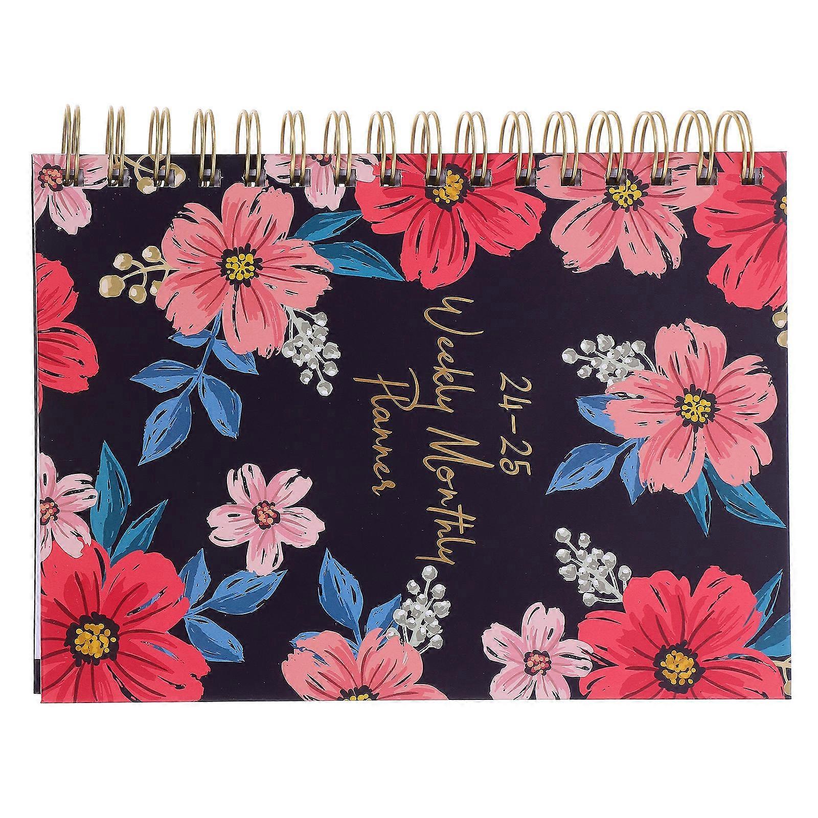 Daily Use Paper Planner Notebook for Students Portable Spiral Binding Organizer