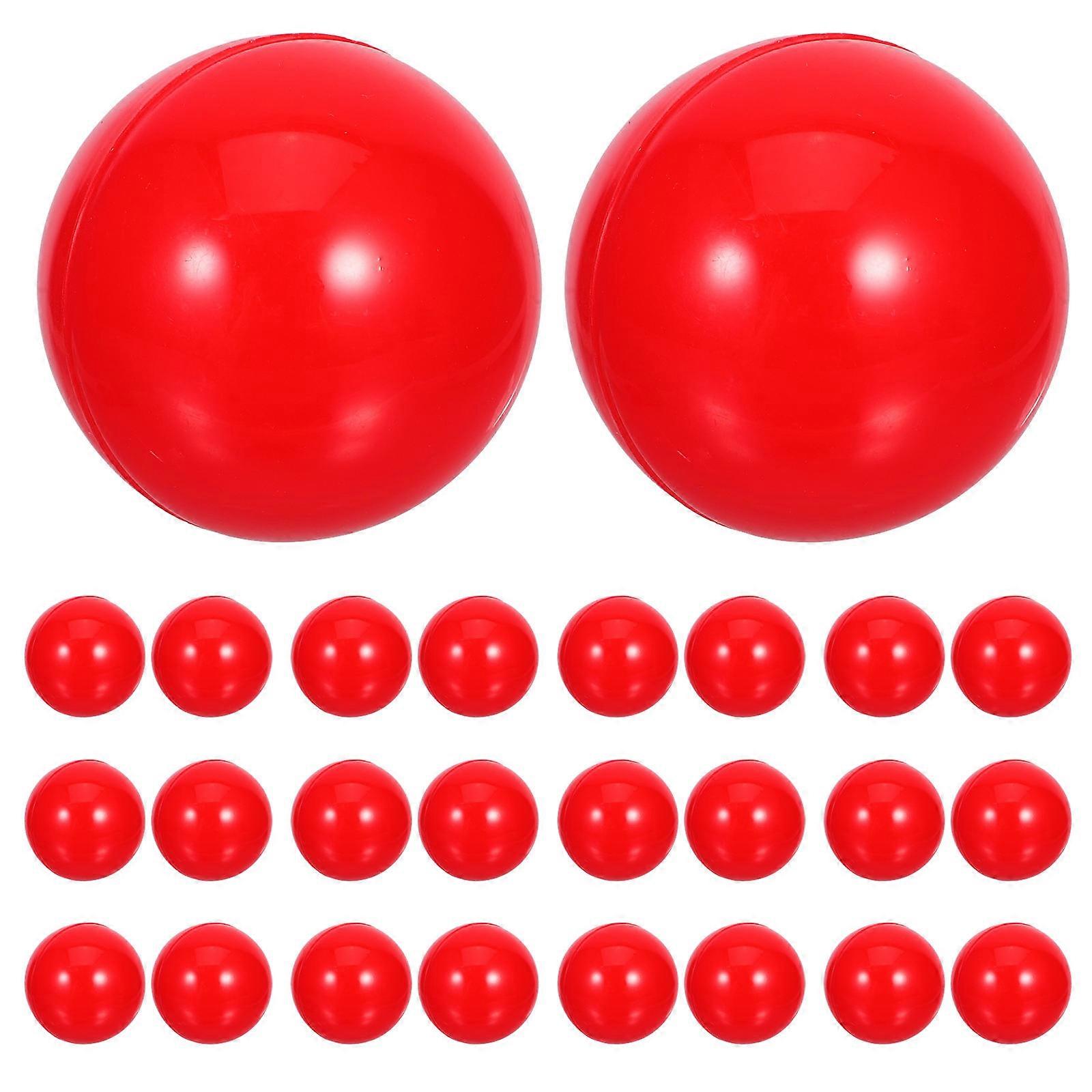 Red Balls for Party Activity Props 50Pcs PVC Openable Balls