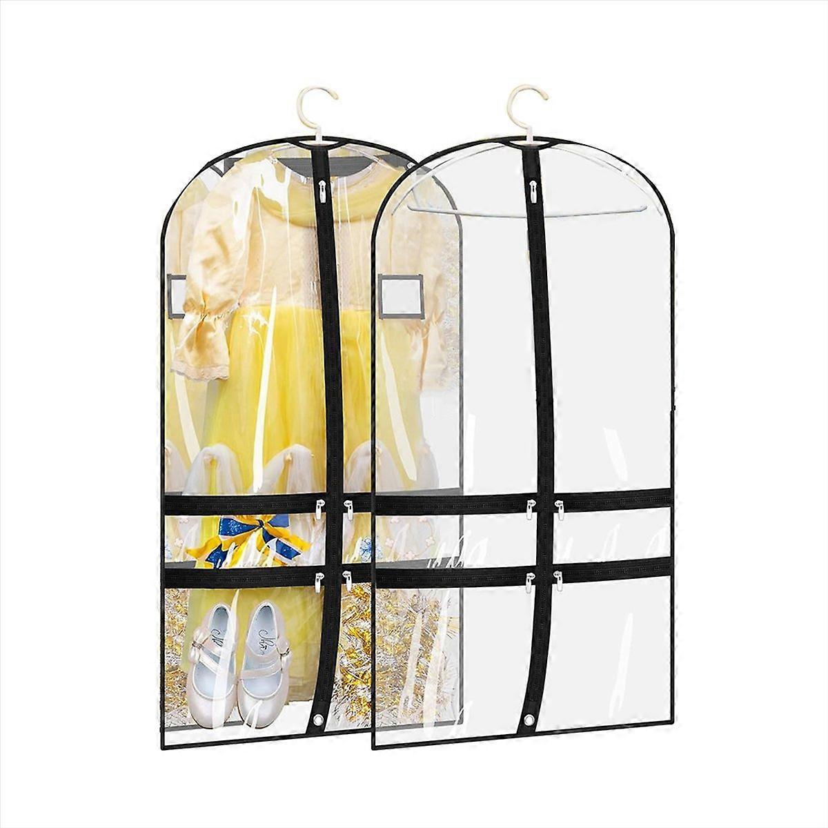 2 Packs Clear Dance for Dancers with 4 Pockets