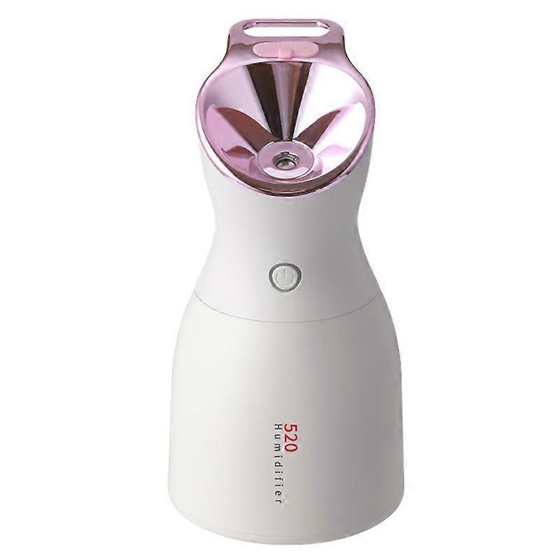  Steamer,Nano Ionic Warm Mist Humidifier Moisturizing Spa Pink