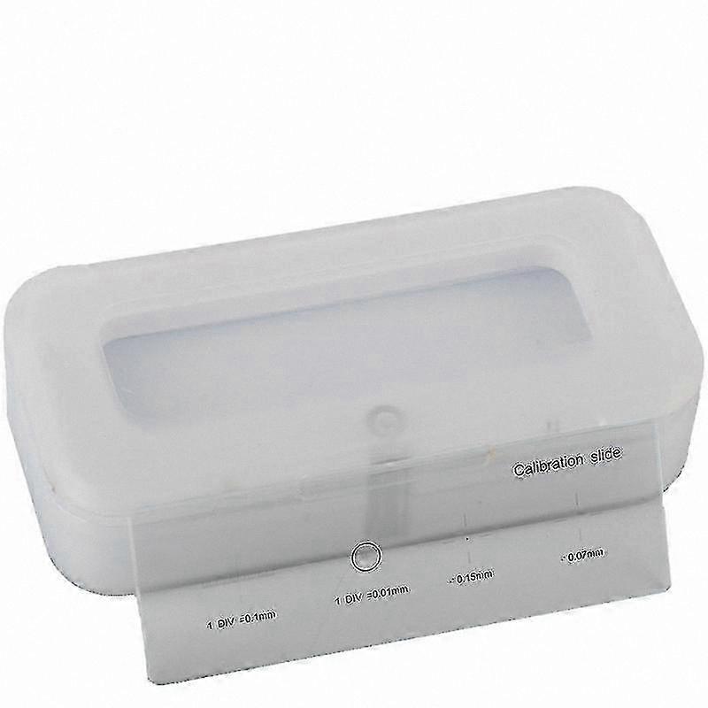 0.01mm Precision Calibration Slide for Microscopes with Ruler and Cross Functionality