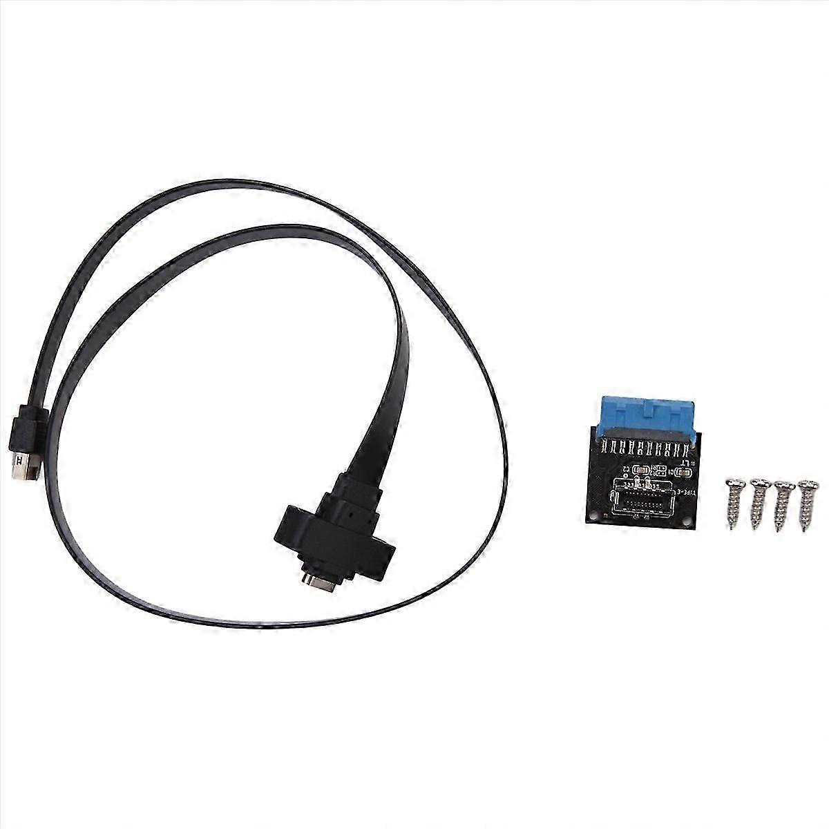 USB 3.1 Type C Front Panel Header Extension Cable 50 cm, USB 3.1 Type E to USB 3.1 Type C Cable,Gen