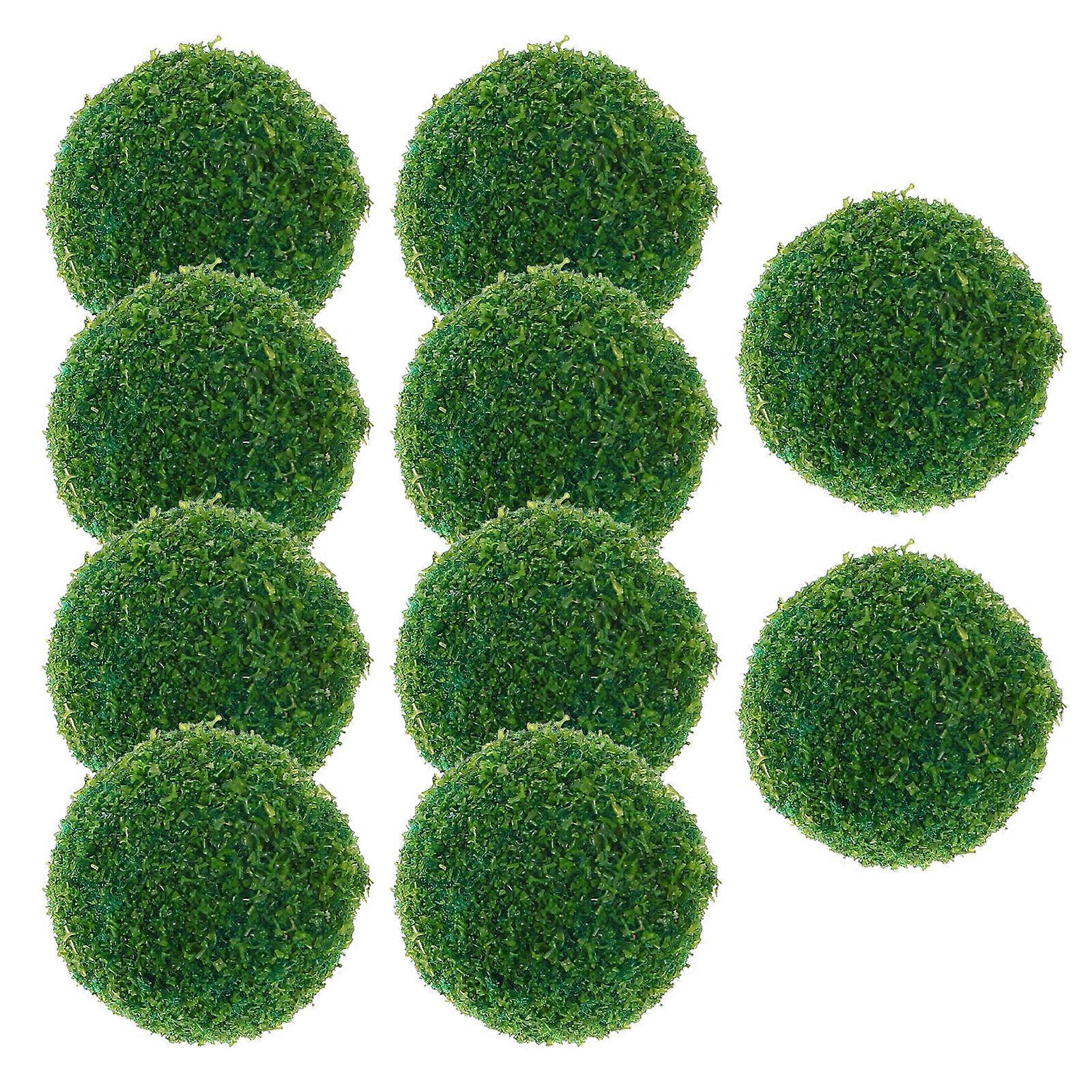 Mini Shrub Ball Vegetation Groups for Playing 40Pcs Green Plastic Sand Table