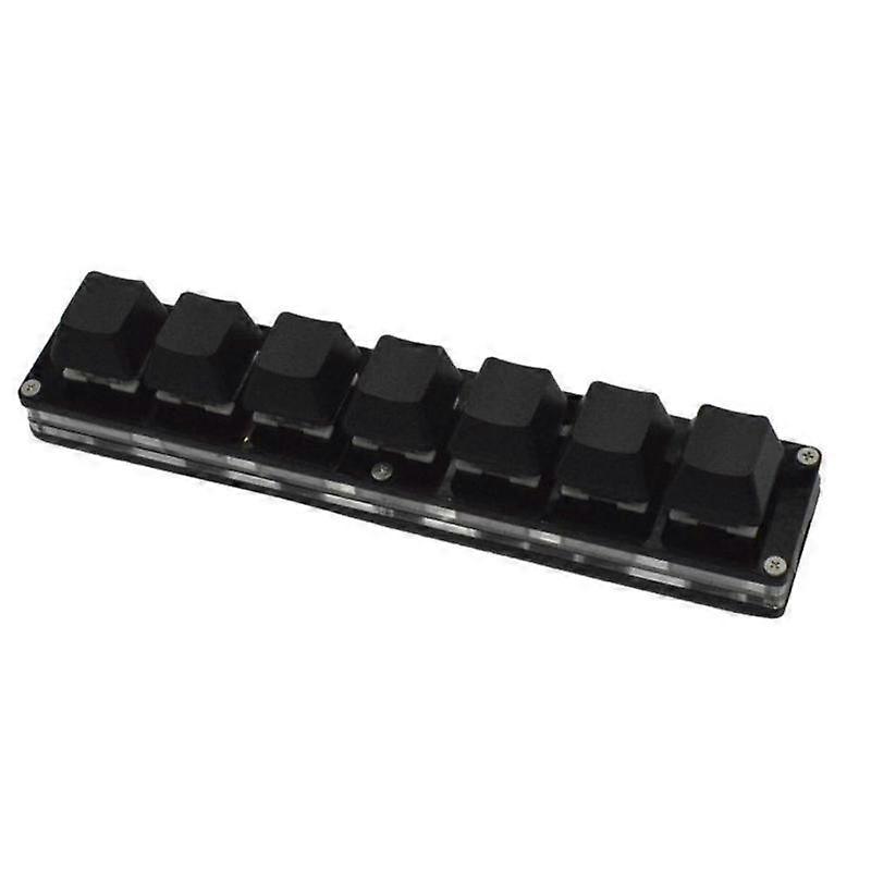 Custom USB Keyboard 7 Keys Macro Programmable Copy Paste Cut Mini Keypad HID Standard Keyboard Multiple Function Modes