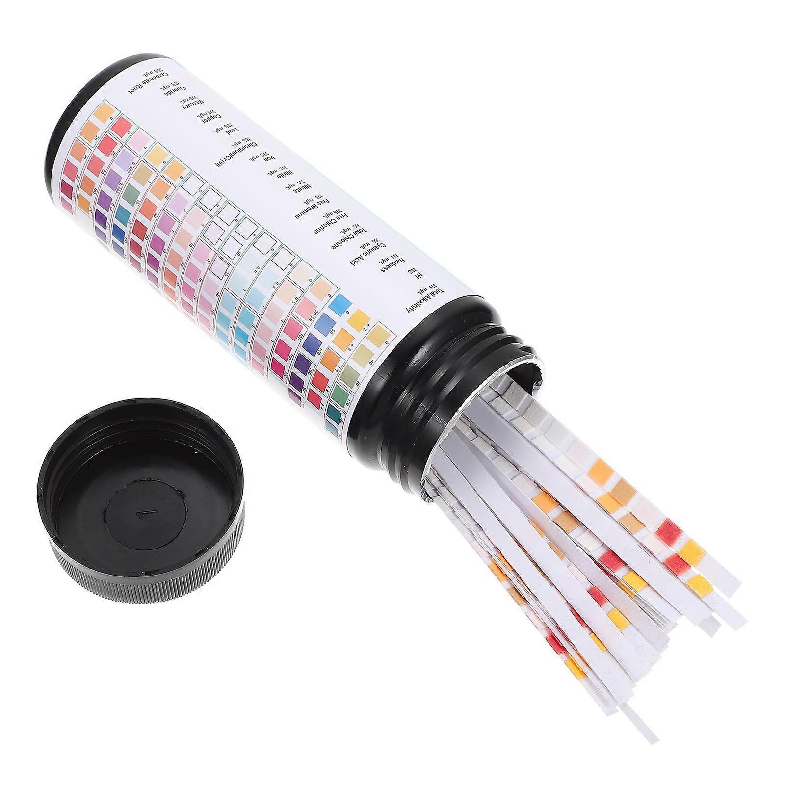 Water Quality Test Test Strips Serving for Pool 100Pcs Collection