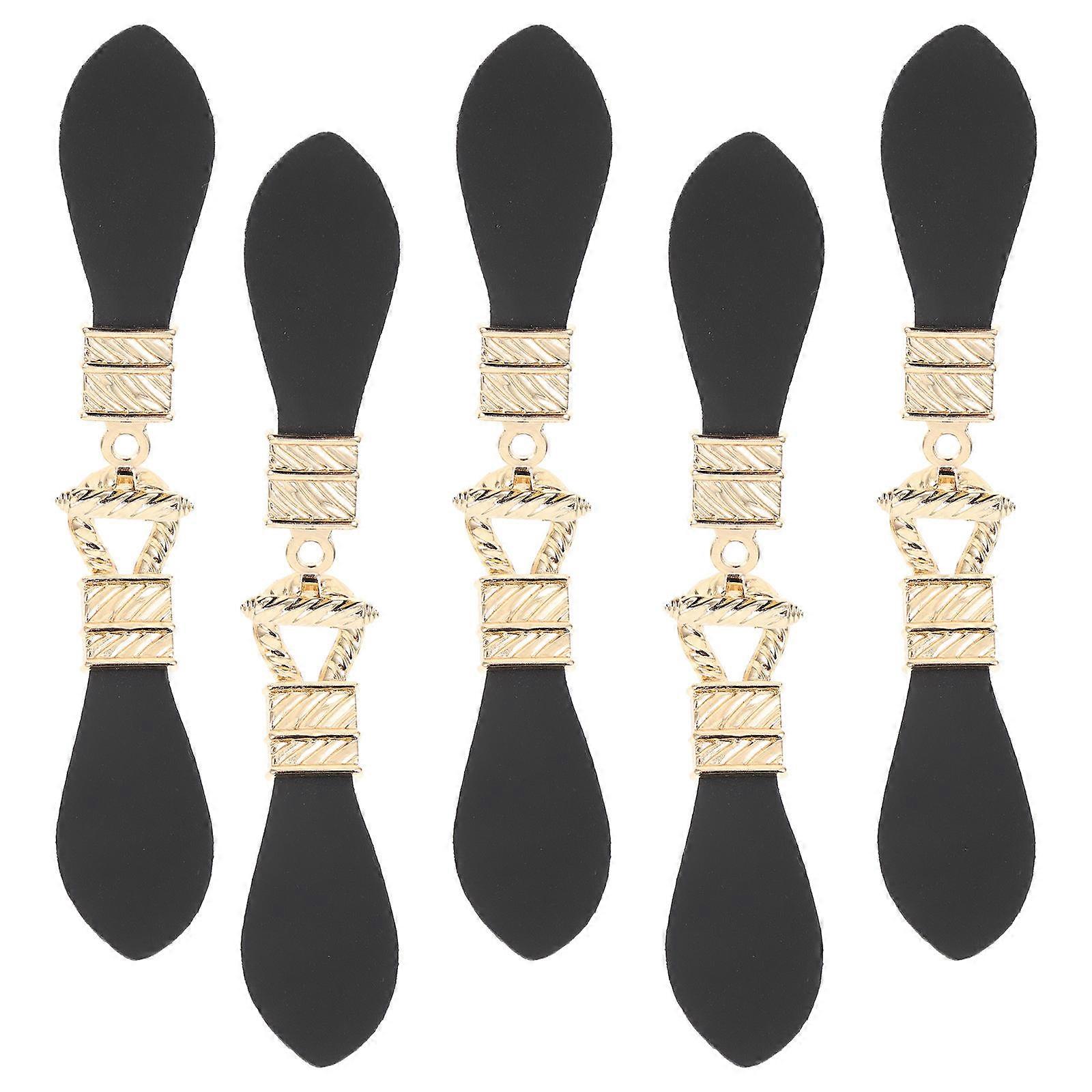 Duffle Closure Buttons PU Buckles for 5Pairs