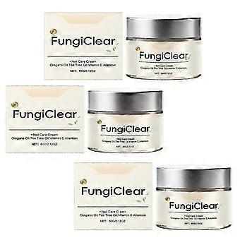 3x FungiClear negle- og tånegleplejecreme, Phrena naturlig formel med tea tree-olie, oreganoolie, E-vitamin og allantoin, 60 g-lxb
