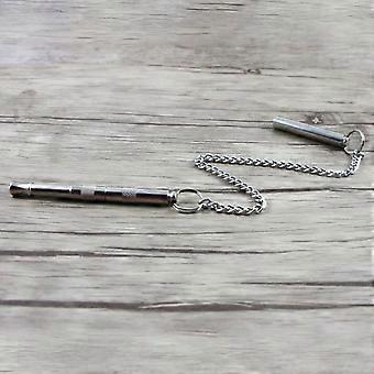 Dog Whistle Stop Barking Silent Ultrasonic Sound Repeller Trainer Stainless Steel Dog Whis