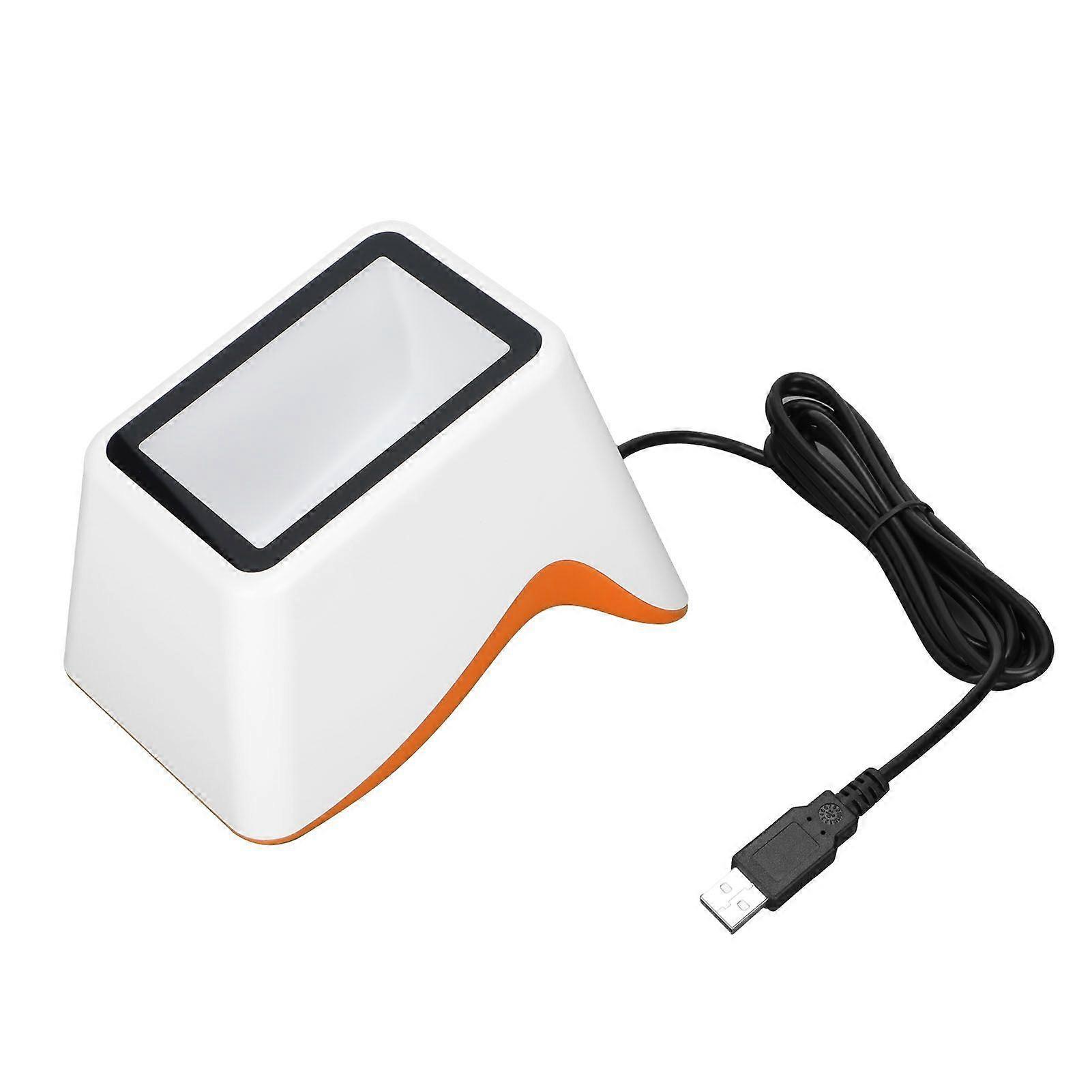 Desktop Barcode Scanner Quick Respond Large Window Stable Efficient Energy Saving QR Code Scanner for Shop Store Market