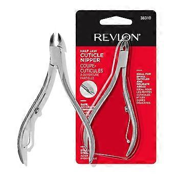 Half Jaw Stainless Steel Cuticle Nipper, Non-Slip Grip for Precise Trims, Manicure Tool for Nail Care, Hangnail Clipper