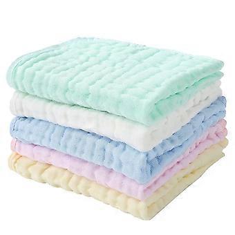 Panos de musselina para bebês, lenços umedecidos de algodão de musselina purificada natural Toalha de rosto de bebê de 6 camadas absorvente para pele sensível, registro de bebê como show