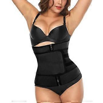 Women's Sweat Belt - Neoprene - Size S - Black - Fitness - Adjustable with Zipper
