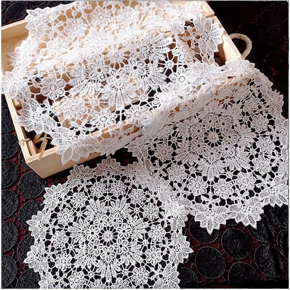 6 Pcs Round Cutout Coasters