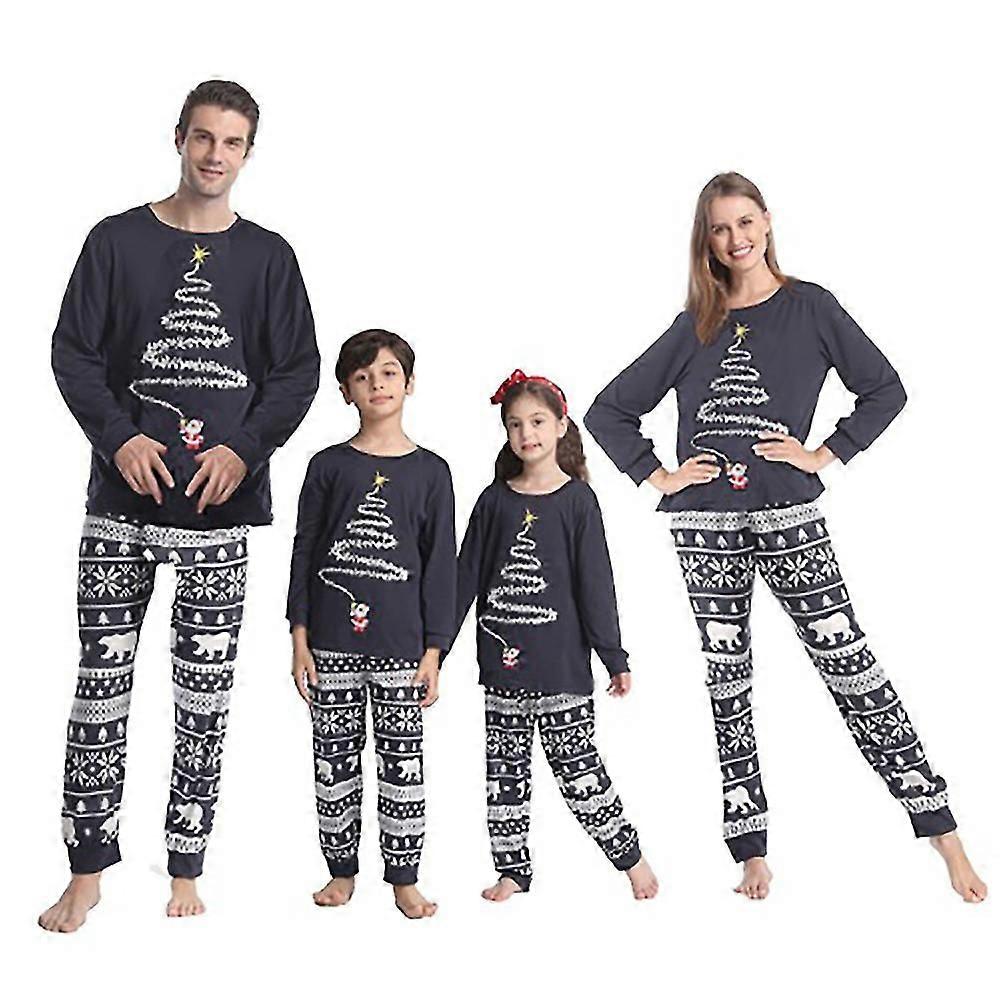 JOHX Julpyjamas Set Herr Dam Och Barn