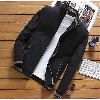 Men's Jacket Winter New Fashion Style Plus Velvet Thick Korean Version Slim Men's Jacket Stand Collar Trend Parkas
