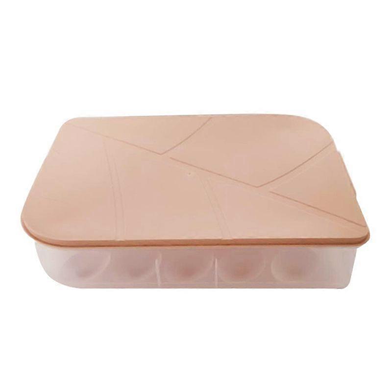 Stackable Home Kitchen Refrigerator Egg Storage Box Holder Container with Lid KAESI