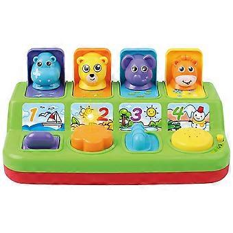 Kids Cartoon Animals Interactive Pop Up Toy Memory Training Game Machine Gift KAESI