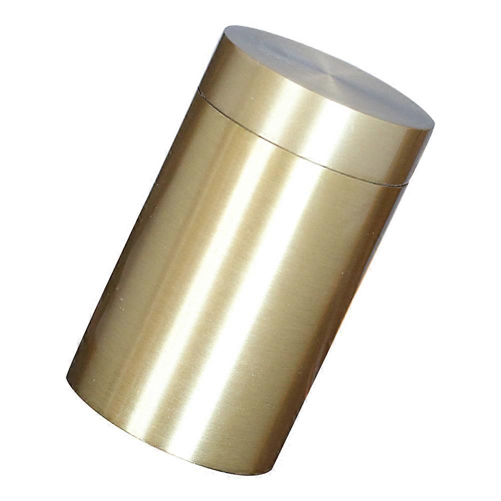 Copper Storage Container Tea Packaging Box for Storage 2Pcs Golden