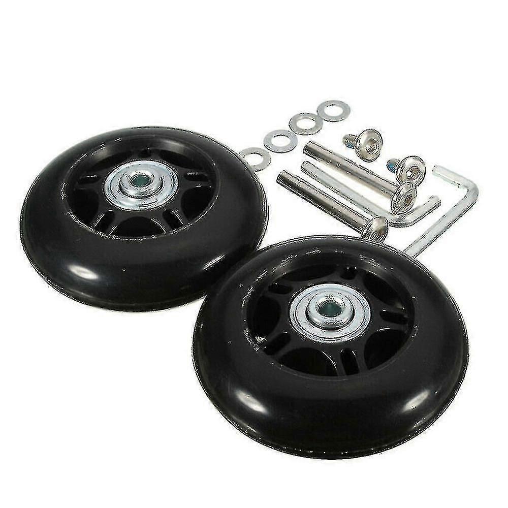 2pcs Suitcase Replacement Wheels 80mm*24mm