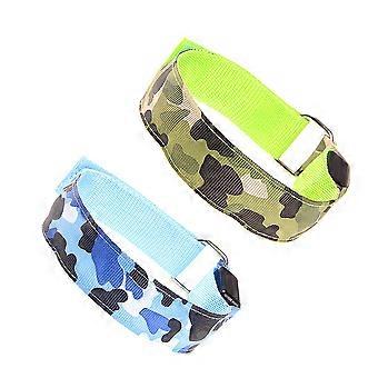 LED Slap Bracelet for Outdoor Hiking 2Pcs Wristband