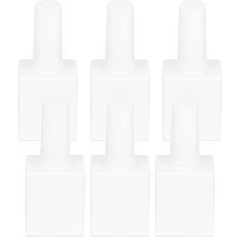 Refillable Empty Nail Polish Bottles with Brush for Storage Use 6Pcs
