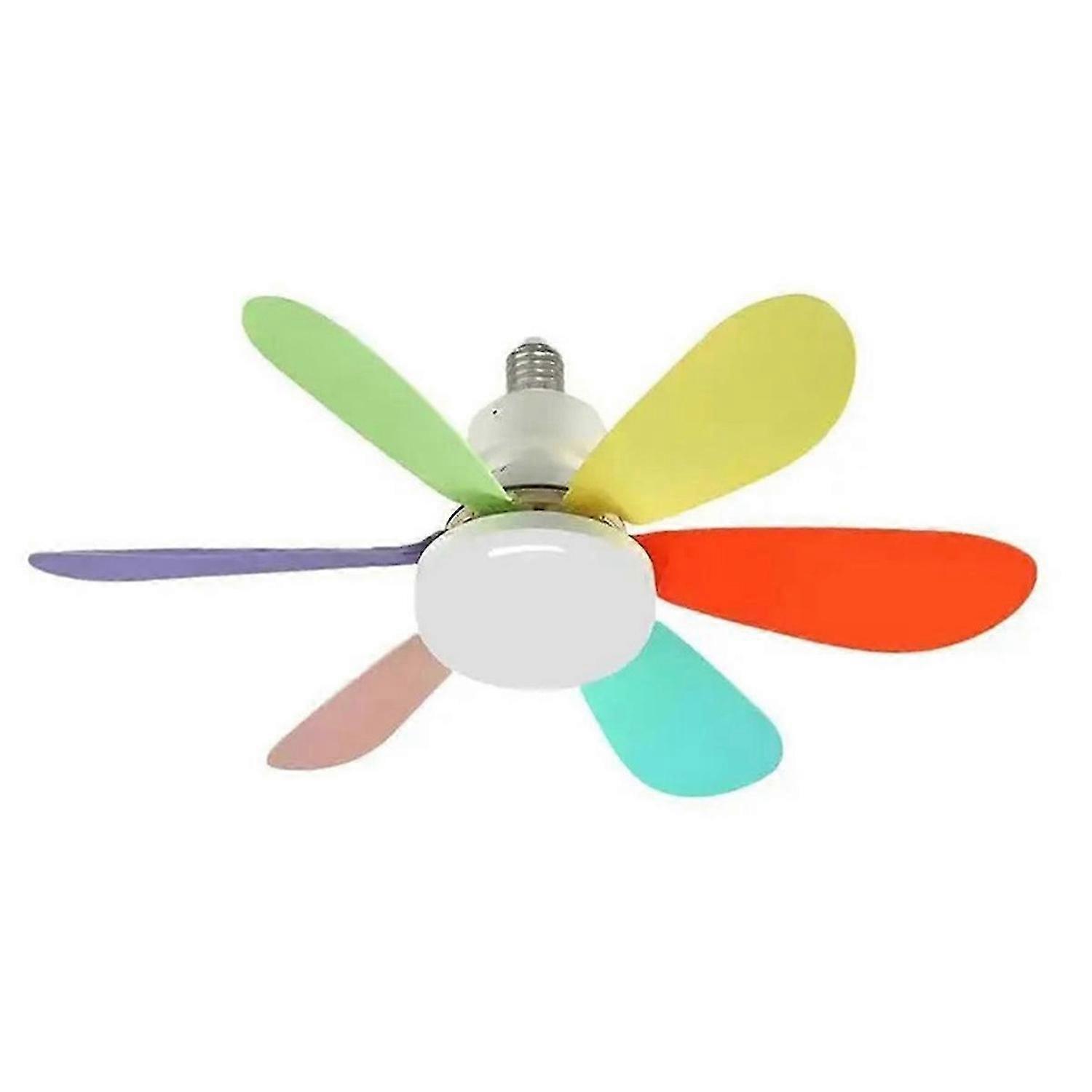 Ceiling Fans With Lights E27/26 Socket Screw Ceiling Fan Multicolor,B