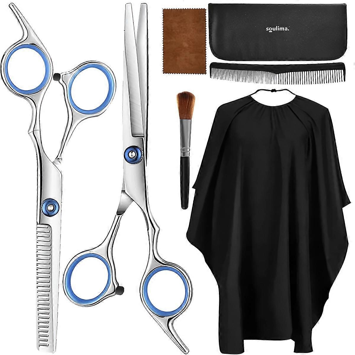 Hairdressing scissors 2 pcs + accessories