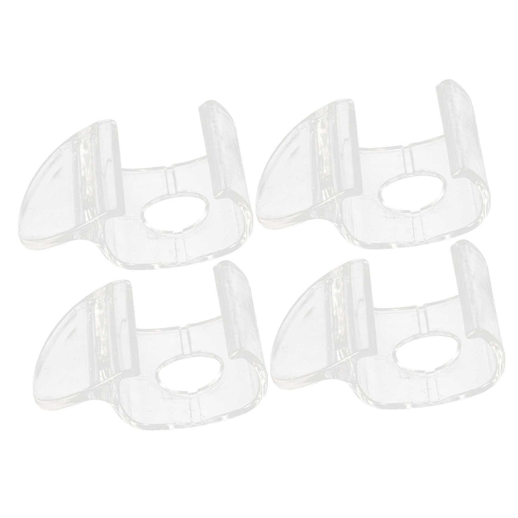 4pcs Cordless Roller Shade Handle Set, Ergonomic Grip Pull Down Clips for Window Blinds, Easy Install
