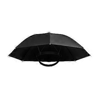Hands-Free Umbrella Hat 70cm Sun Rain Head Umbrella with UV Underside for Fishing Gardening Walking C
