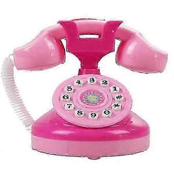 Mini Emulation Phone, Kids Telephone Toy with Lights Pretend Play Phone Toy,x,L,x