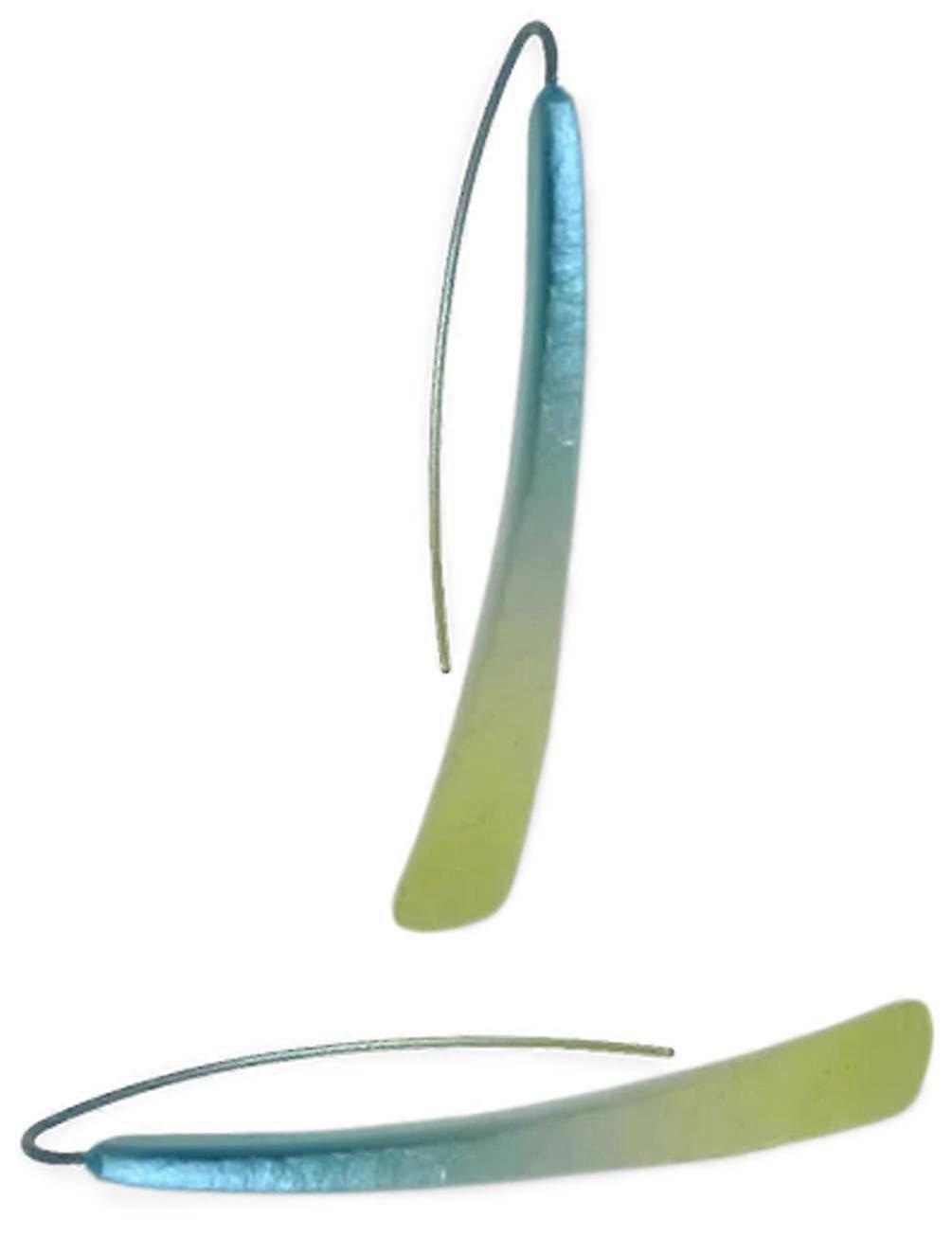 Ti2 Titanium Forged Drop Earrings - Yellow