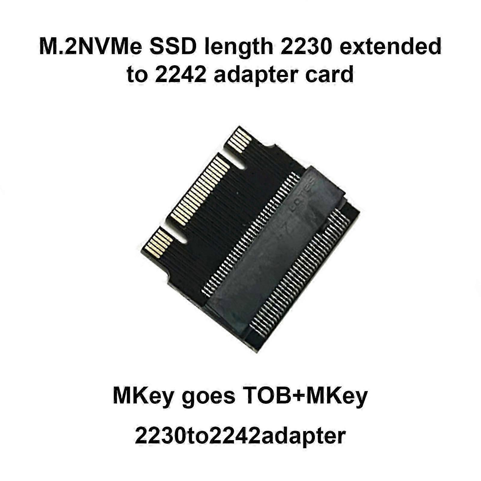 M.2 2230 to 2242 NVMe Extender Adapter, NGFF SATA1 Protocol Support