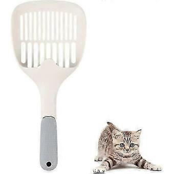 Katzenstreuschaufel, Qualität Katzenstreuschaufel, Kunststoff Katzenstreuschaufel, Katzenschaufel, Für Katzenhunde Home Haustiere Werkzeugreinigung Toilettensand (weiß)
