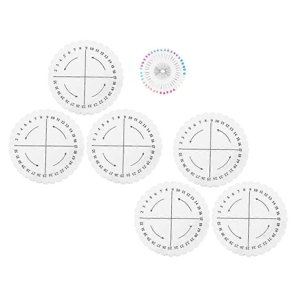 Foam Braiding Disk Round Plate for DIY Macrame Weaving Projects 1Set