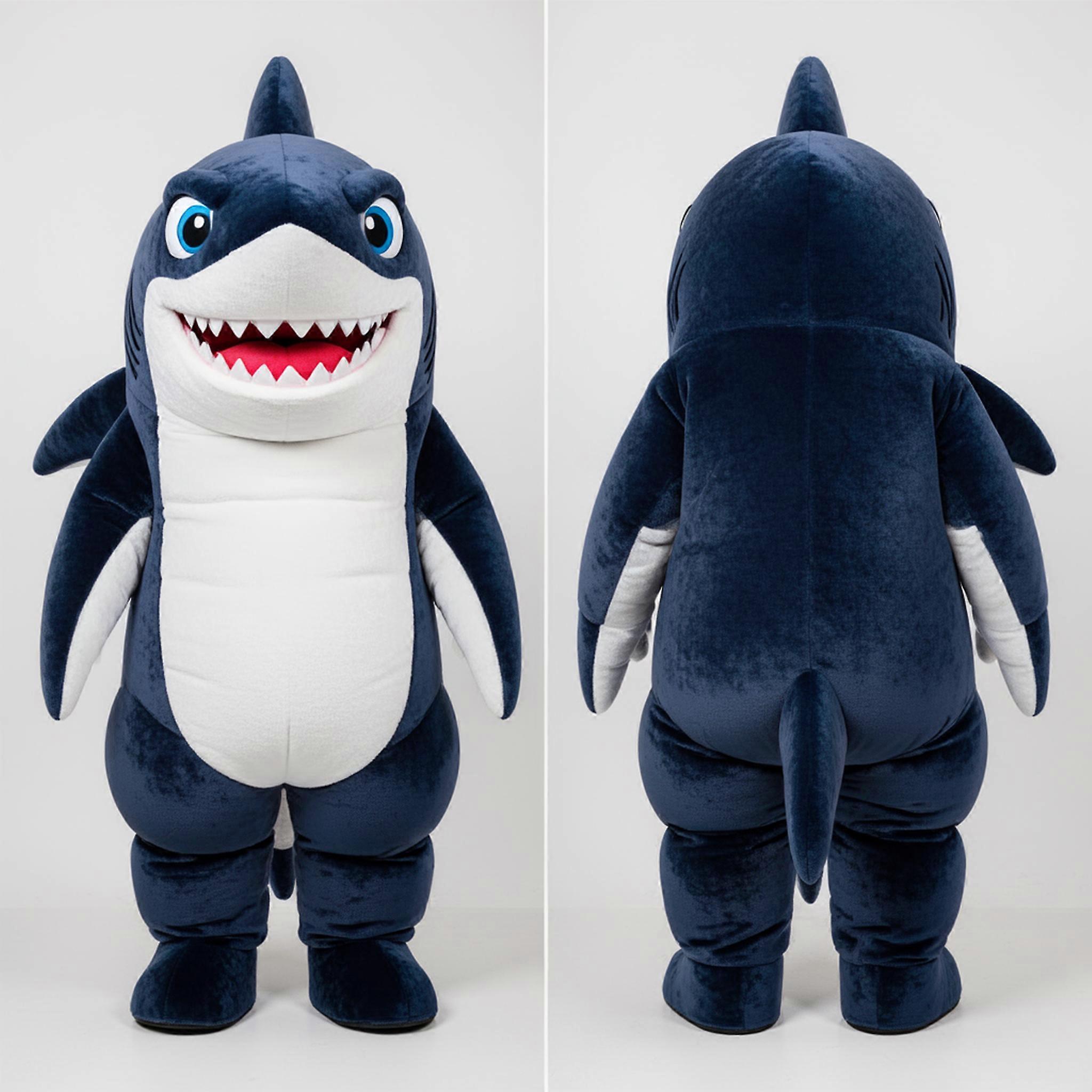 MASTICOT Navy Rounded Megalodon Mascot