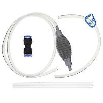 Aquarium cleaner, long-nozzle aquarium cleaner, gray, 4x226 cm, waste cleaner, 1 set