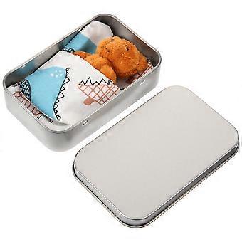 Mini Bear Decoration for Decor 1Set Mini Bear in A Tin Box Ornament