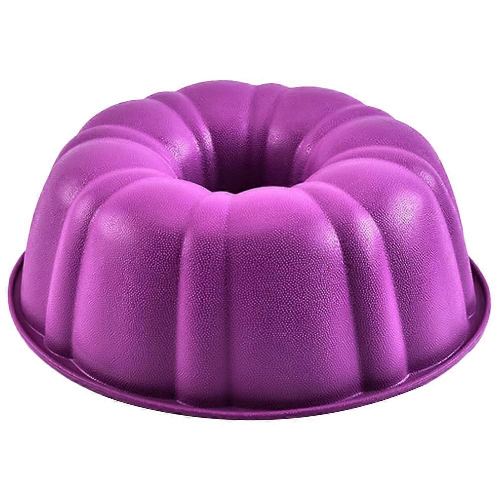 Baking Tools Pumpkin Silicone Cake Mold for Baking 3Pcs Violet Round