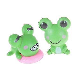 Miniature Frog Pair for Dollhouse Scenes