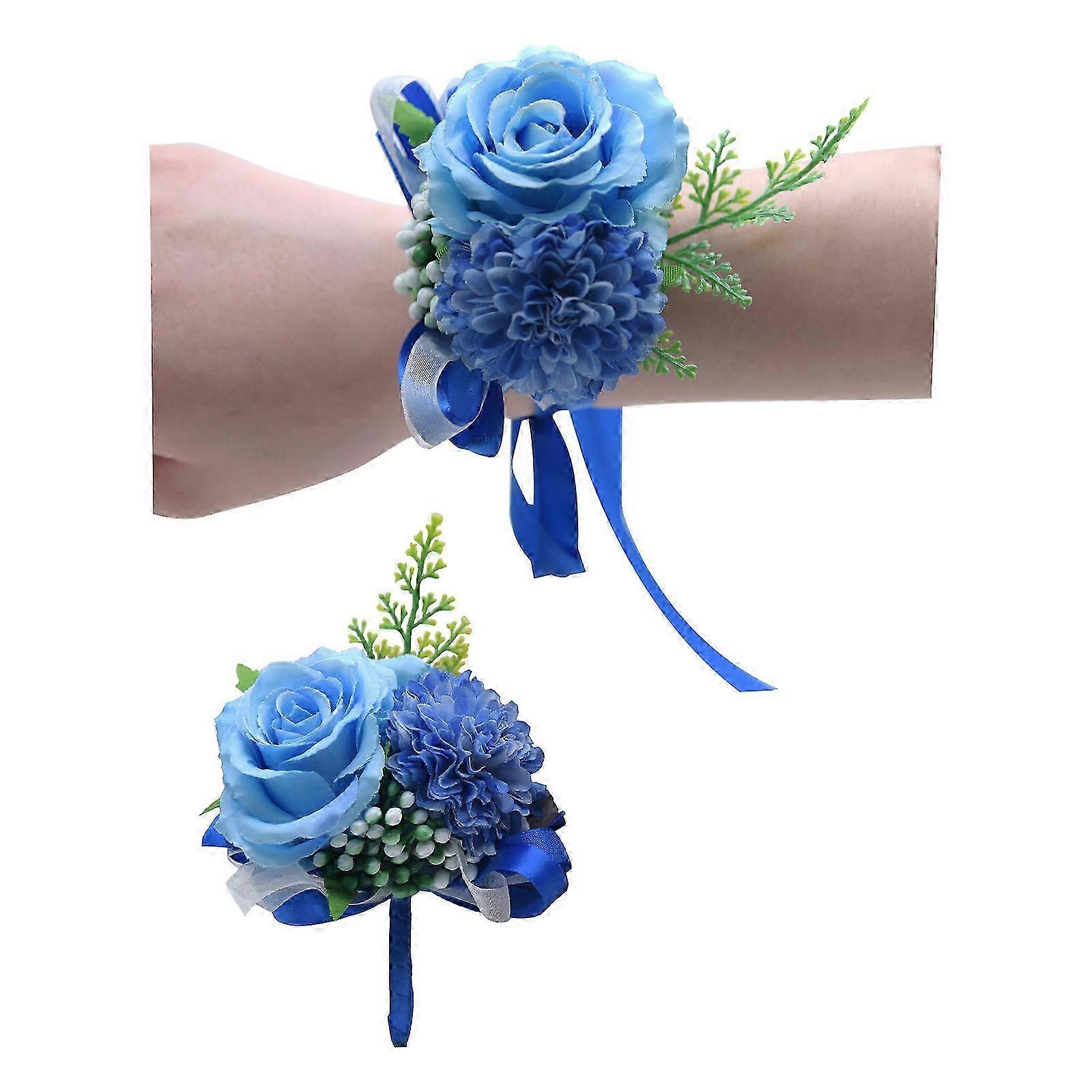 Light Blue Rose Peony Wedding Set