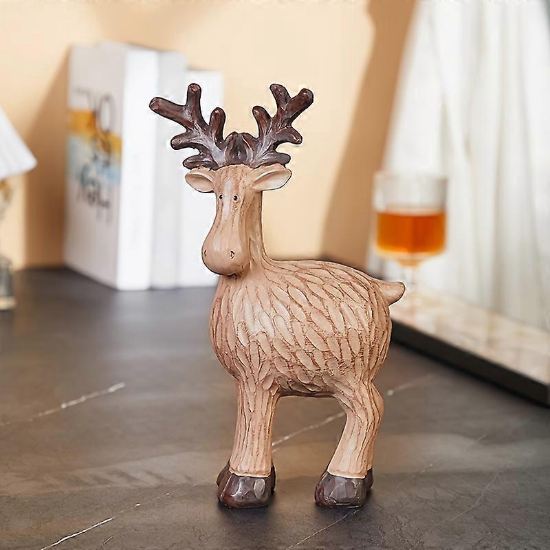Meuble TV en forme d'élan, style nordique, design cartoon, cadeau de décoration de Noël