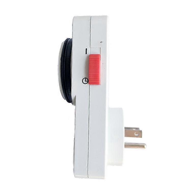 24 Hour Segment Timer Switch Energy Saver Plug Standard Size  Hour Plug in Timer Socket Set with Programmable Time Controller(1pc, white)
